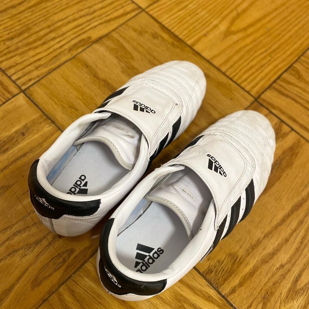 Adidas Classic White and Black Shoes